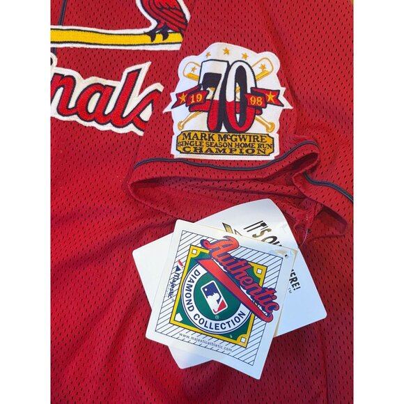 Vintage Majestic Authentic St. Louis Mark McGwire #25 MLB Jersey Men's 2XL NWT - Picture 7 of 10